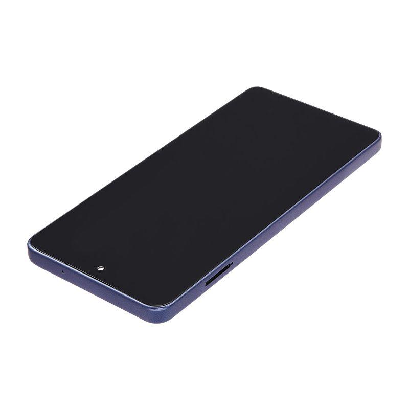 LCD ASSEMBLY WITH FRAME FOR MOTO G POWER (XT2515) (SLATE GREY)
