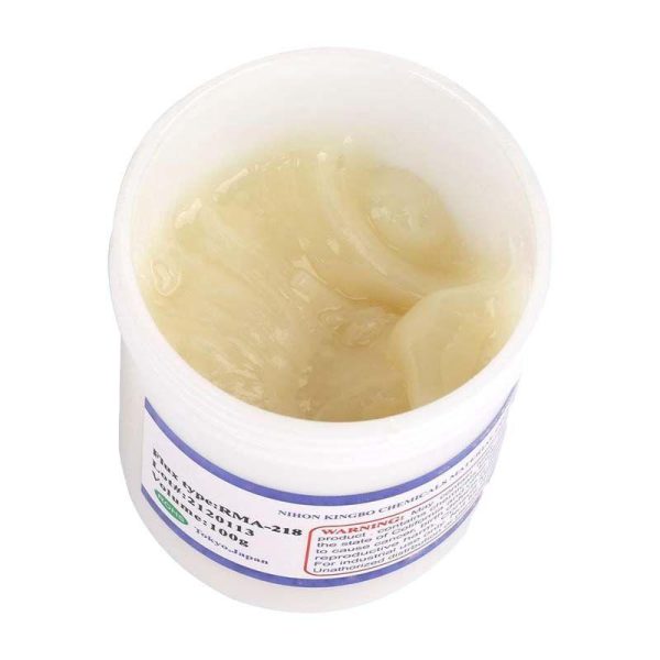 KINGBO SOLDERING FLUX PASTE WHITE BOTTLE (RMA-218)