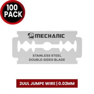 BLADE MECHANIC STAINLESS STEEL DOUBLE-SIDED BLADE (100 PACK)