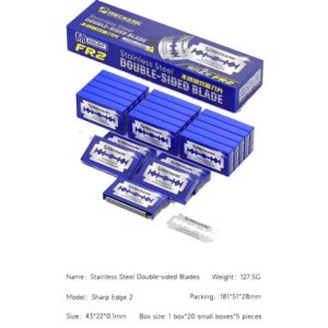 BLADE MECHANIC STAINLESS STEEL DOUBLE-SIDED BLADE (100 PACK)
